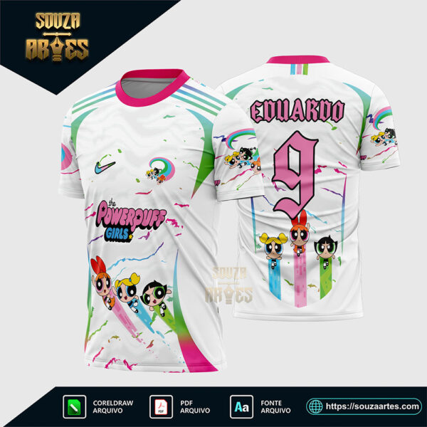 Arte vetor para camisa Interclasse Meninas Superpoderosas em formato Corel Draw X7
