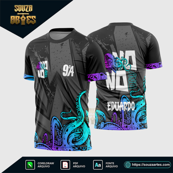Arte Vetor para Camisa de Formandos do Nono Ano 2025 em Corel Draw X7