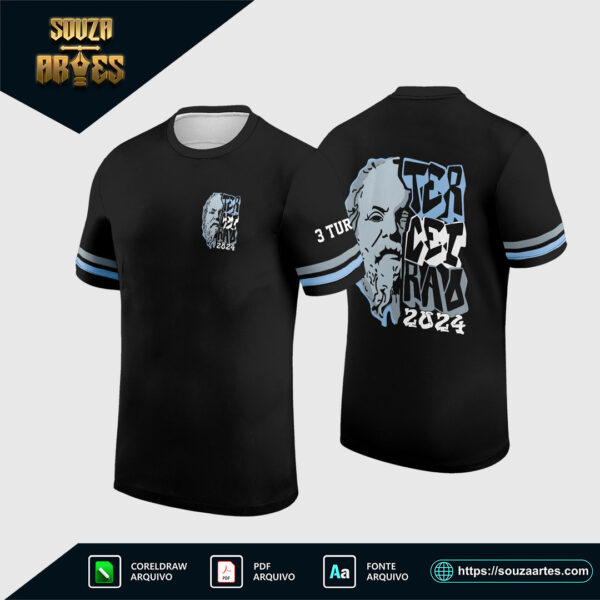Arte Vetor Camisa Terceirão em Corel Draw X7 para formandos e turmas de terceiro ano