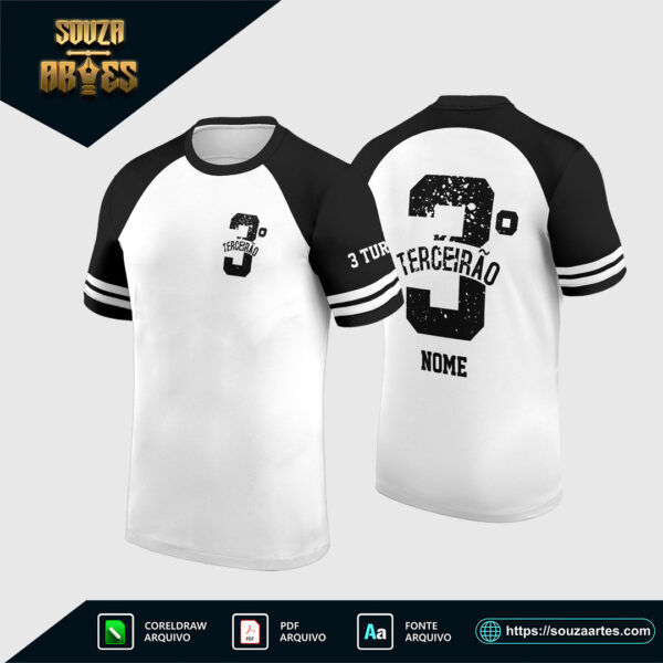 Arte Vetor Camisa Terceirão em Corel Draw X7 para formandos e turmas de terceiro ano