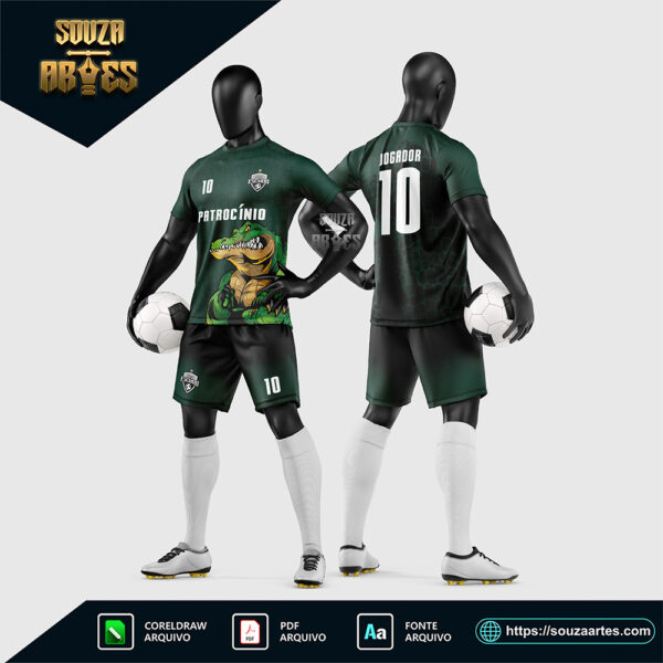 Arte Vetor Camisa e Short para Uniforme de Futebol Amador