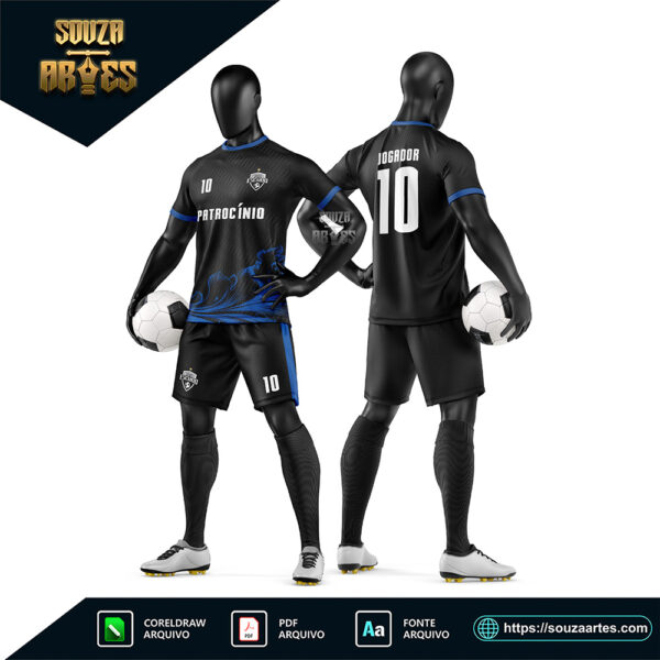 Arte Vetor Camisa e Short para Uniforme de Futebol Amador