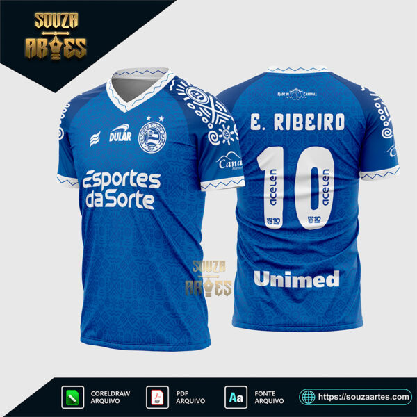 Arte Vetor Camisa Bahia Consciência Negra 2024 2025 Corel Draw X7 para sublimação