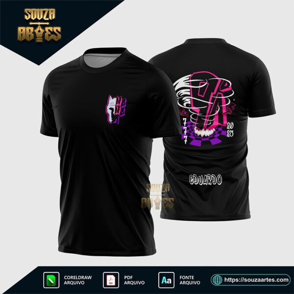Arte Vetor Camisa Nono Ano 2025 Furacão Gladiador Corel Draw X7 para sublimação