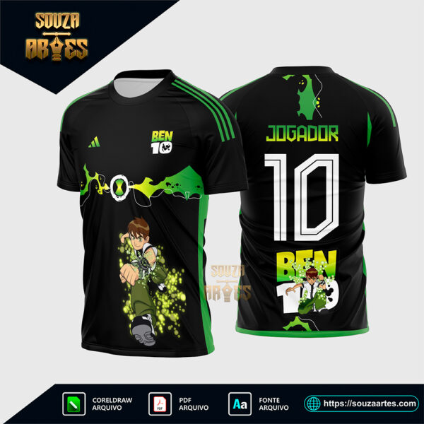 Arte Vetor Camisa Interclasse Ben 10 2025 Corel Draw X7 para sublimação