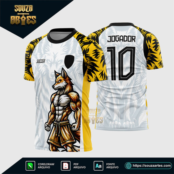 Arte Vetor Camisa Interclasse Raposa 2025 Corel Draw X7 para sublimação