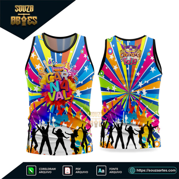 Arte Vetor Camisa Abadá Bloco Carnaval 2026 Corel Draw X7 para sublimação