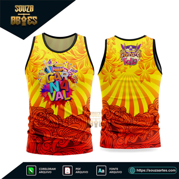 Arte Vetor Camisa Abadá Bloco Carnaval 2026 Corel Draw X7 para sublimação