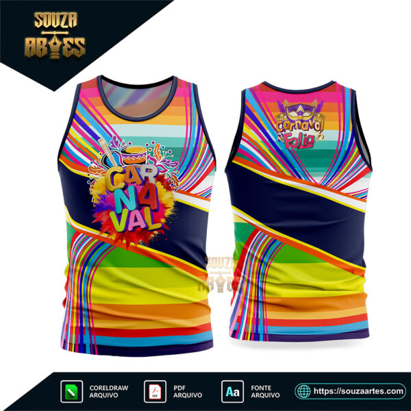Arte Vetor Camisa Abadá Bloco Carnaval 2026 Corel Draw X7 para sublimação