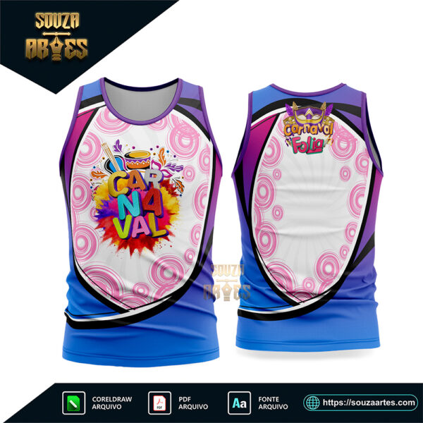 Arte Vetor Camisa Abadá Bloco Carnaval 2026 Corel Draw X7 para sublimação