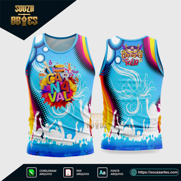 Arte Vetor Camisa Abadá Bloco Carnaval 2026 Corel Draw X7 para sublimação