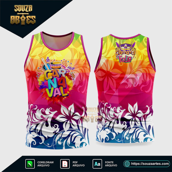Arte Vetor Camisa Abadá Bloco Carnaval 2026 Corel Draw X7 para sublimação
