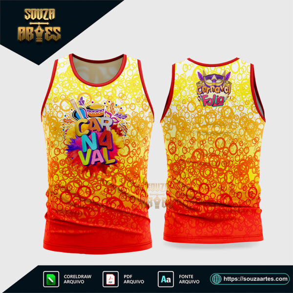 Arte Vetor Camisa Abadá Bloco Carnaval 2026 Corel Draw X7 para sublimação