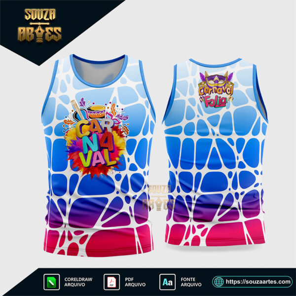 Arte Vetor Camisa Abadá Bloco Carnaval 2026 Corel Draw X7 para sublimação