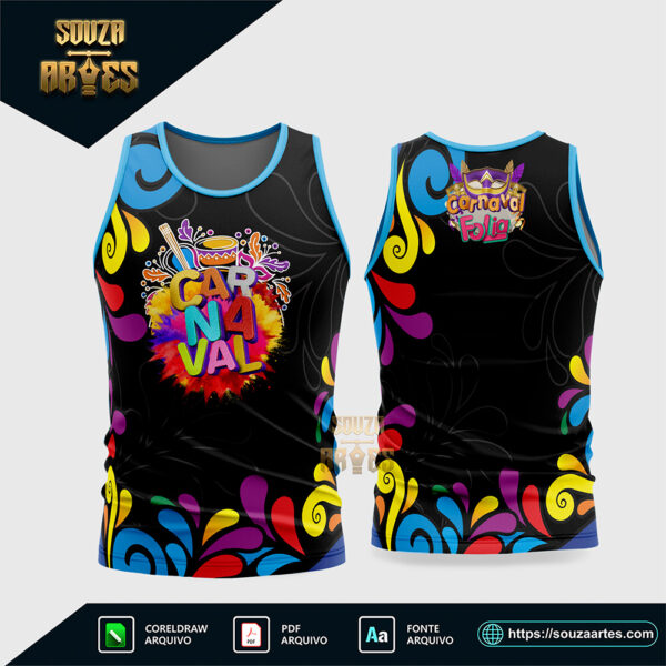 Arte Vetor Camisa Abadá Bloco Carnaval 2026 Corel Draw X7 para sublimação