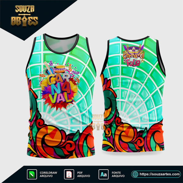 Arte Vetor Camisa Abadá Bloco Carnaval 2026 Corel Draw X7 para sublimação