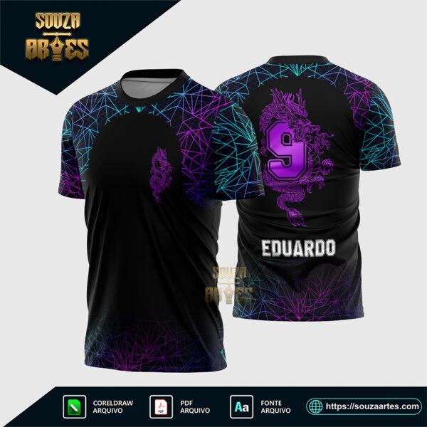 Arte Vetor Camisa Formandos Nono Ano Dragão Corel Draw X7 para sublimação