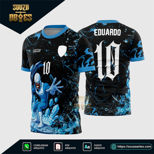 Arte Vetor Camisa Interclasse Gelado Os Incríveis Corel Draw X7 para sublimação