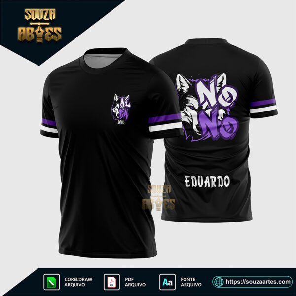Arte Vetor Camisa Nono Ano Lobo Alfa 2026 Corel Draw X7 para sublimação