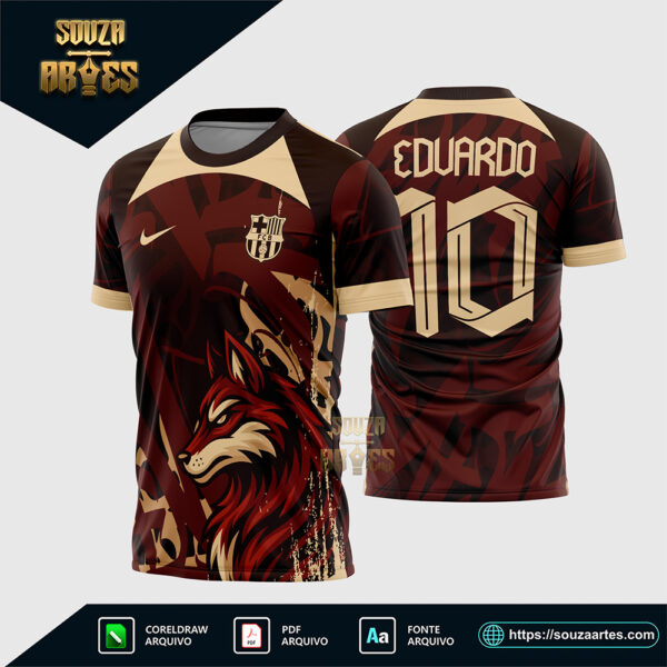 Arte Vetor Camisa Interclasse Raposa Corel Draw X7 para sublimação