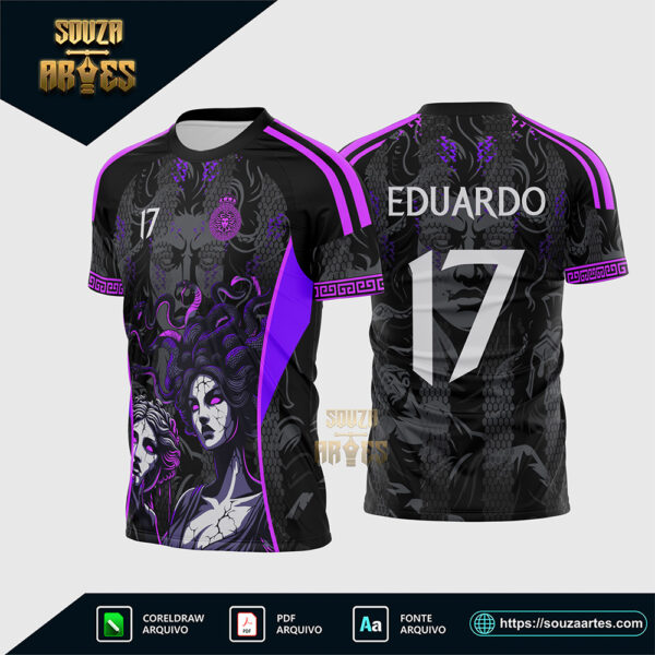 Arte Vetor Camisa Interclasse Mágico El Mago Vermelho Corel Draw X7 para sublimação