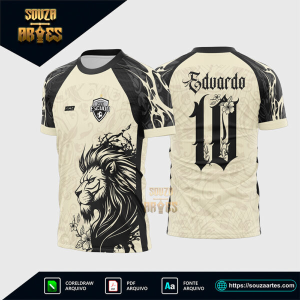 Arte Vetor Camisa Interclasse Leão Selva Corel Draw X7 para sublimação