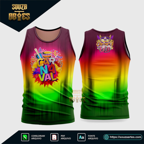 Arte Vetor Camisa Abadá Bloco Carnaval 2026 - Modelo 21