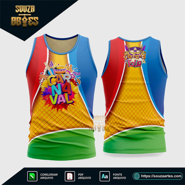 Arte Vetor Camisa Abadá Bloco Carnaval 2026 - Modelo 22