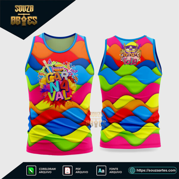 Arte Vetor Camisa Abadá Bloco Carnaval 2026 - Modelo 26