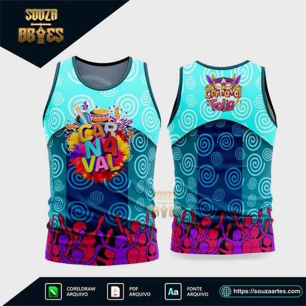 Arte Vetor Camisa Abadá Bloco Carnaval 2026 - Modelo 27