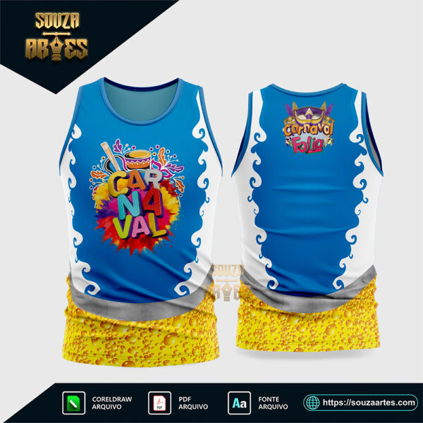 Arte Vetor Camisa Abadá Bloco Carnaval 2026 - Modelo 30