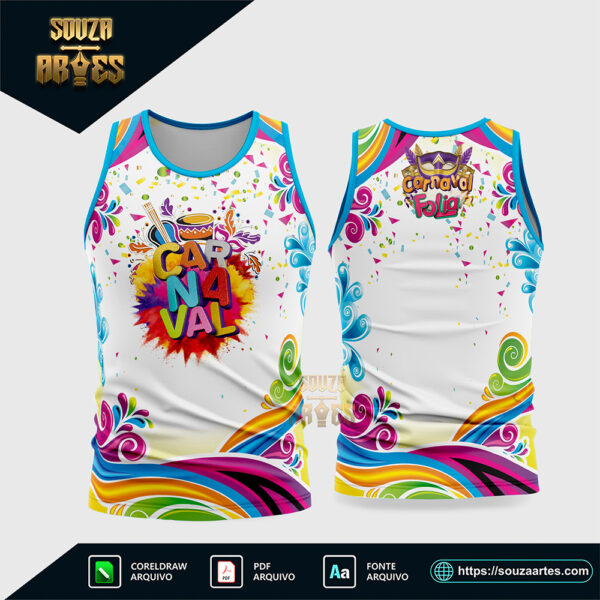 Arte Vetor Camisa Abadá Bloco Carnaval 2026 - Modelo 33