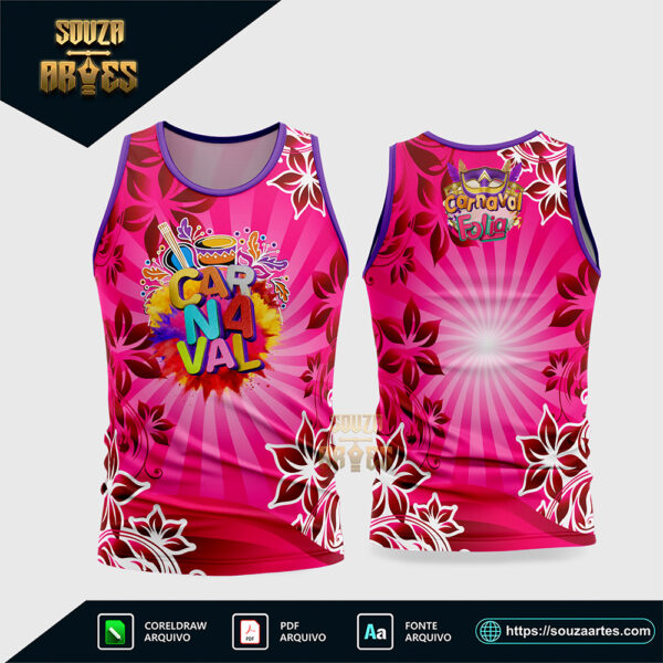 Arte Vetor Camisa Abadá Bloco Carnaval 2026 - Modelo 35