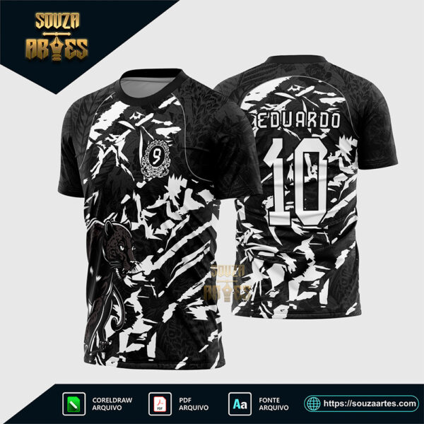 Arte Vetor Camisa Interclasse Pantera Nono Ano Corel Draw X7 para sublimação