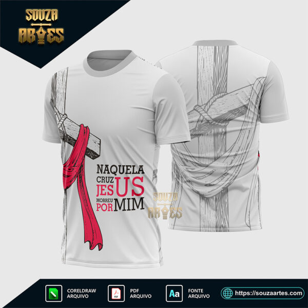 Arte Vetor Camisa Religião Jesus 2026 Corel Draw X7 para sublimação