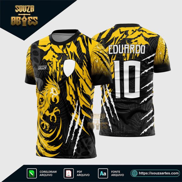 Arte Vetor Camisa de Interclasse Arara 2026 Corel Draw X7 para sublimação
