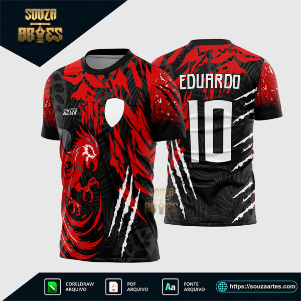 Arte Vetor Camisa de Interclasse Arara 2026 Corel Draw X7 para sublimação