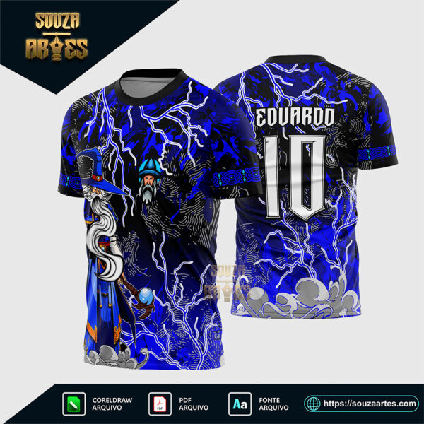 Arte Vetor Template Camisa para InterClasse Mago dos Magos Corel Draw X7 para sublimação