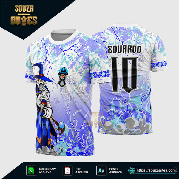Arte Vetor Template Camisa para InterClasse Mago dos Magos Corel Draw X7 para sublimação