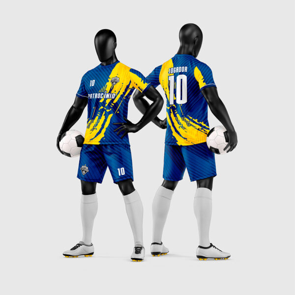 arte vetor camisa e short para uniforme de futebol amador