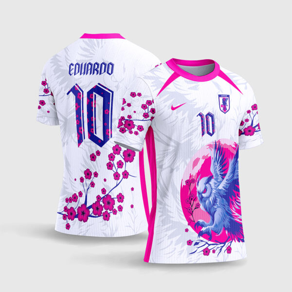 Arte Vetor Camisa Interclasse Coruja Lunar Lua Cheia Galáxia Roxa e Azul Sublimação Total CorelDRAW