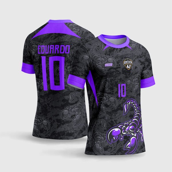 Arte Camisa Interclasse Escorpião Roxo Tribal para sublimação