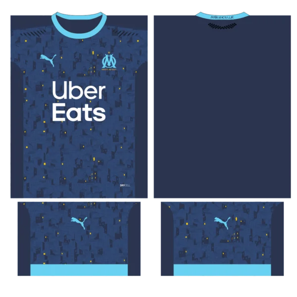 Templeate Camisa Olympique Marsella Visita 2020-2021 Download