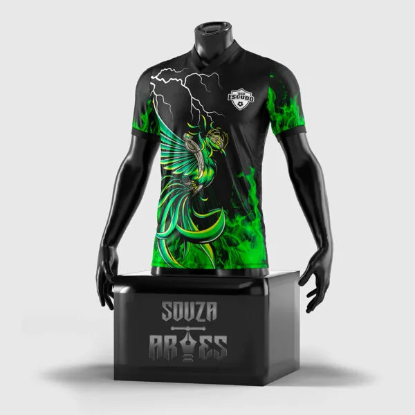 Arte Vetor Camisa Interclasse Fenix Verde - Frente