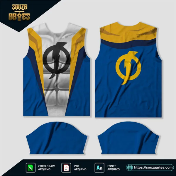 Arte Vetor Estampa Camisa Super Choque em formatos Corel Draw X7 e PDF