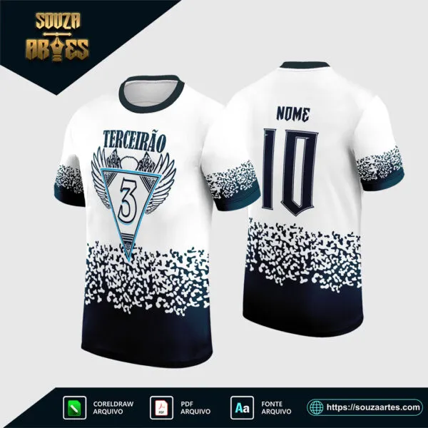 Arte Vetor Camisa Terceirão em Corel Draw X7 para formandos e turmas de terceiro ano
