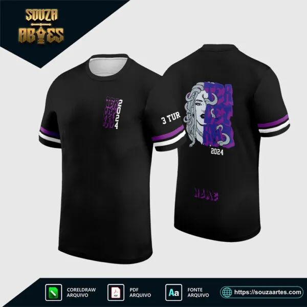 Arte Vetor Camisa Terceirão em Corel Draw X7 para formandos e turmas de terceiro ano