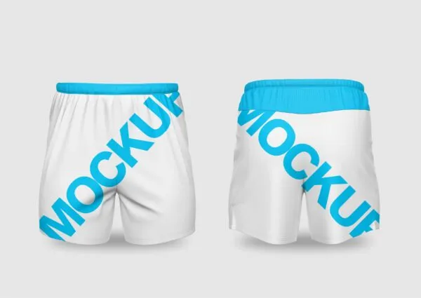 Mockup Short Masculino de Corrida Corel Draw X7 Editável para sublimação