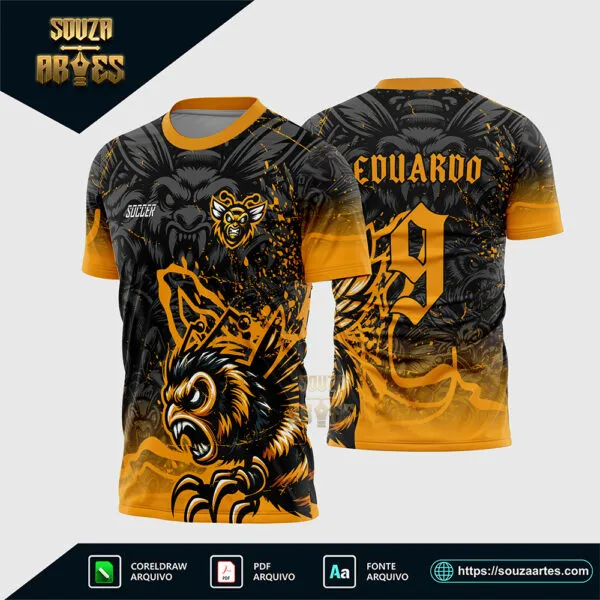 Arte Vetor Camisa Interclasse Abelha 2025 Corel Draw para sublimação