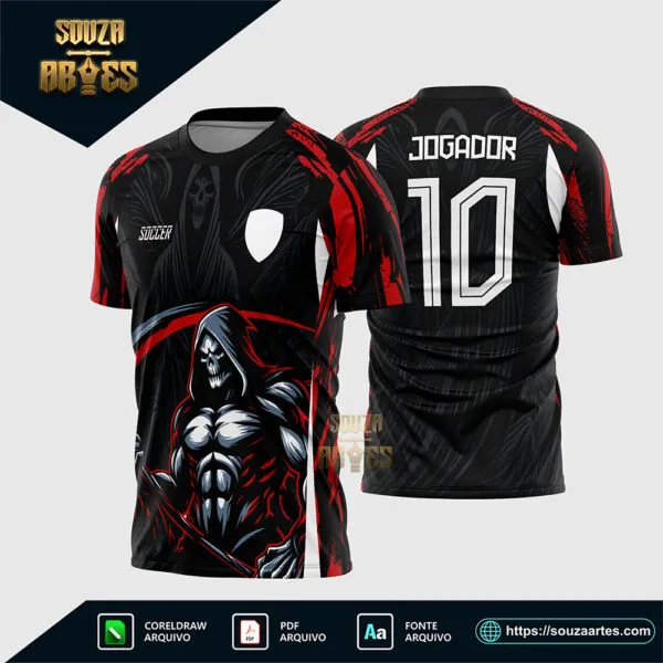Arte Vetor Camisa Interclasse Ceifador 2025 Corel Draw X7 para sublimação